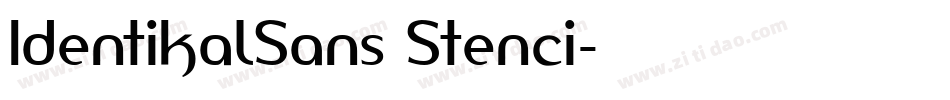 IdentikalSans Stenci字体转换